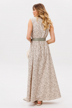 Платье EOLA 2862 бежевый_принт - фото 2