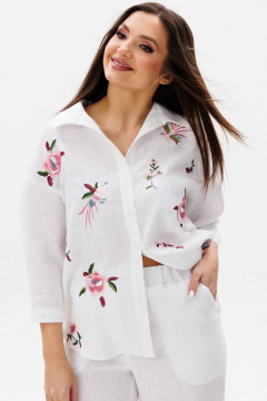 Рубашка Ma Сherie 1168 белый - фото 5