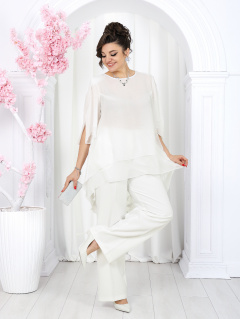 Блуза, брюки Ninele 6050 молочный - фото 1