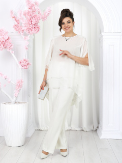 Блуза, брюки Ninele 6050 молочный - фото 3