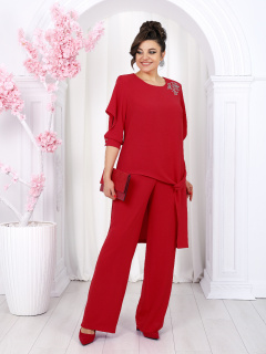 Брюки, туника Ninele 6051 красный - фото 5