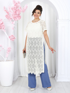 Блуза, брюки, туника Ninele 6055 небесный - фото 5