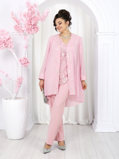 Блуза, брюки, кардиган Ninele 6066 розовый - фото 1