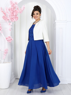 Жакет, платье Ninele 7490 василек - фото 1