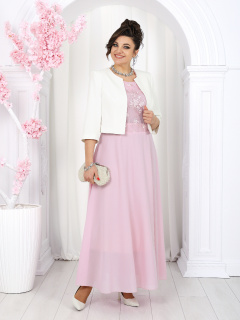 Жакет, платье Ninele 7490 розовый - фото 5