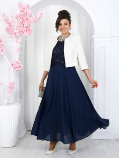 Жакет, платье Ninele 7490 синий - фото 1