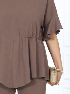 Блуза, брюки Ninele 7493 светло-коричневый - фото 5