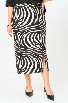 Юбка OVERYOU М201 черно-молочный - фото 3