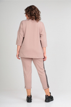 Брюки, джемпер Michel chic 1329/1 пудра-черный - фото 3