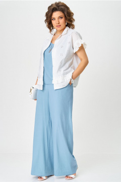 Блуза, брюки, топ Aira Style 24226 серо-голубой - фото 5