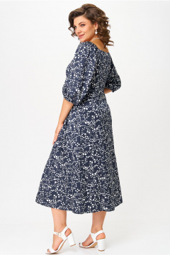 Платье Aira Style 24424 сине-белый - фото 3