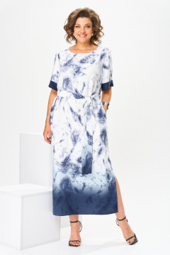 Платье Romanovich Style 1-2808 сине-белый - фото 1