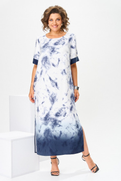 Платье Romanovich Style 1-2808 сине-белый - фото 3