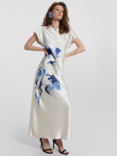 Платье Mark Formelle 152672/24-ОБР31905П-9 сублимация_цветы_на_молочном_010.1_Сублимация - фото 1