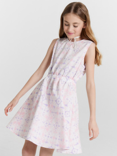 Сарафан Mark Formelle 177743/24-33355П-9 розовые_разводы_на_белом - фото 3