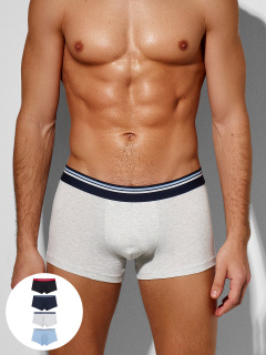 Трусы Mark Formelle 411124-4/25-5139Ц-5 серый_меланж_4306_А_п.голубой_неви_черный - фото 1