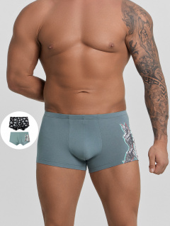 Трусы Mark Formelle 411216-2/25-5149П-5 бриз_роботы_на_черном_3_сл_1тр_на_ЛВ_дет - фото 1