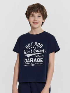 Футболка, шорты Mark Formelle 563322-1/24-32078ПП-0 т.синий_печать1_Печать - фото 4