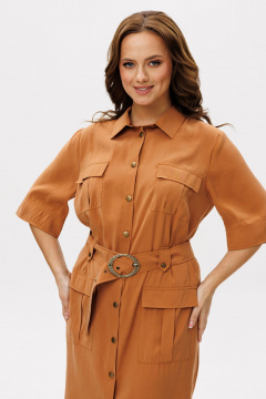 Платье Anelli 1612 чеддер - фото 3