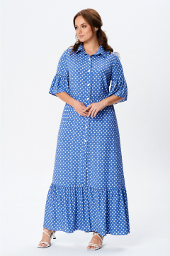 Платье Liona Style 902 светло-синий - фото 5