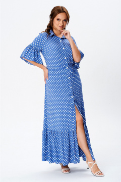 Платье Liona Style 902 светло-синий - фото 4