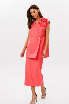 Жилет, украшение, юбка Ларс Стиль 1085 коралл - фото 4