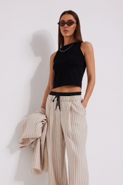 Брюки, жакет, топ N.O.W. 1577 беж_полоска - фото 3