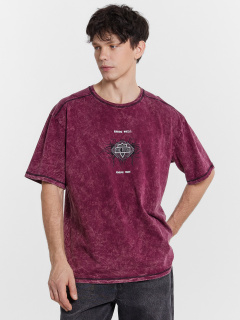 Футболка Mark Formelle 111933/24-ОБР4522П-0 винный_acid_wash_009.2_Эйсид_2_сл_на_пол - фото 4