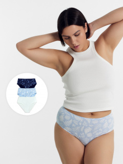 Трусы Mark Formelle 412075-3/25-44-37125Ц-5 россыпь_листиков_на_голубом - фото 2