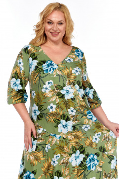 Платье Celentano lite 5048 оливково-зеленый - фото 4