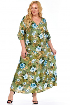 Платье Celentano lite 5048 оливково-зеленый - фото 2