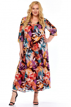 Платье Celentano lite 5049 абстрактный_цветочный_принт - фото 1