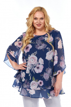 Блуза Элль-стиль 2213.6а джинс - фото 2