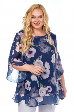 Блуза Элль-стиль 2213.6а джинс - фото 1