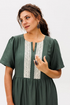 Платье Anelli 1604 бронзово-зеленый - фото 3