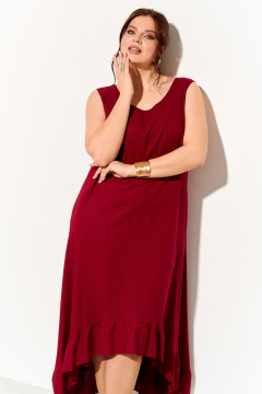 Платье IVA 1813 винный - фото 3