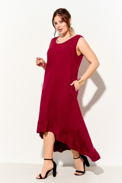 Платье IVA 1813 винный - фото 2