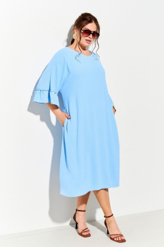 Платье IVA 1746 голубой - фото 2