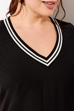 Брюки, туника IVA 1705 черно-белый - фото 5