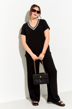 Брюки, туника IVA 1705 черно-белый - фото 1