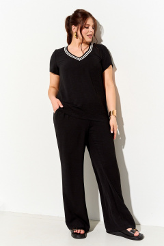 Брюки, туника IVA 1705 черно-белый - фото 2