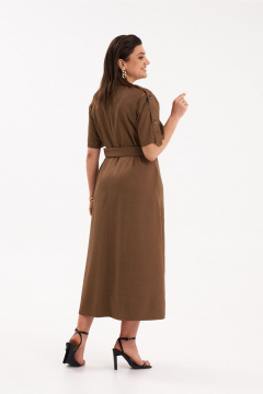 Платье KaVaRi 1086.2 коричневый - фото 4