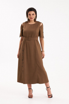Платье KaVaRi 1086.2 коричневый - фото 2