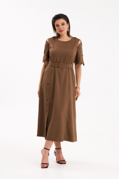 Платье KaVaRi 1086.2 коричневый - фото 1