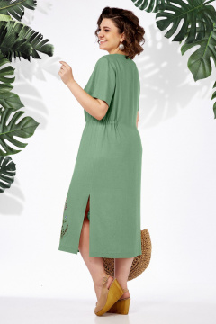 Платье БагираАнТа 937/1 зеленый - фото 3