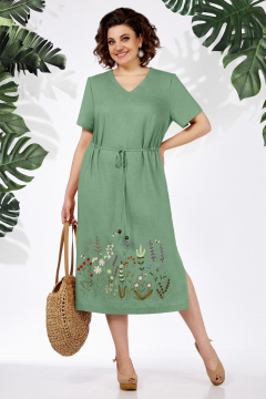 Платье БагираАнТа 937/1 зеленый - фото 2