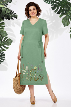 Платье БагираАнТа 937/1 зеленый - фото 1