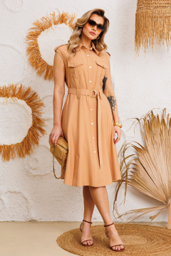 Платье AGATTI 5750-1 песочный - фото 5