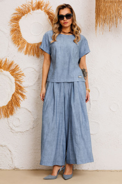 Блуза, брюки AGATTI 5755 синий - фото 4