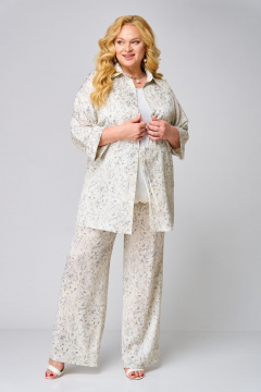 Брюки, жакет, топ Svetlana-Style 2126 молочный_принт - фото 5